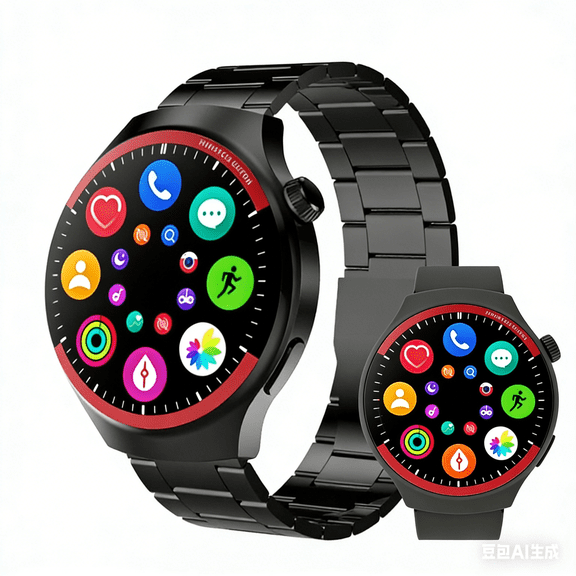 1.52-inch Unisex Smart Watch, Bluetooth Calling, Multiple Sports Modes, 10 Days Standby, IP68 Waterproof, Compatible with Android/iPhone, Perfect Gift (Black)