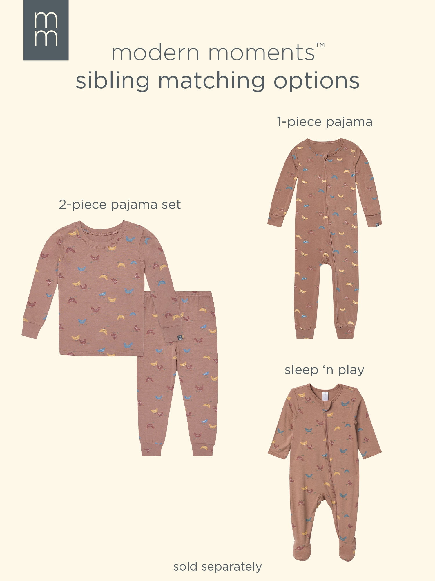 Modern Moments by Gerber Gender Neutral Super Soft Viscose Sleep 'N Play, Sizes Newborn - 6/9 Months
