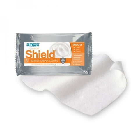 Comfort Shield Barrier Cream Cloths, Pre-Moistened with Dimethicone, 3% Strength, Unscented, 150 Count