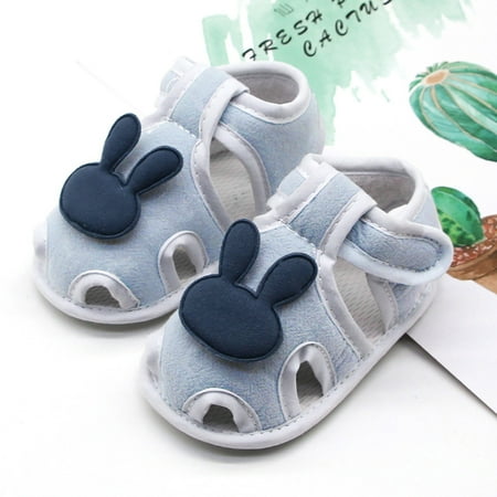 

Baby Girls Boy Prewalker Printing Rabbit Cartoon Single Shoes