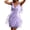 Purple, variant on Giftesty Spring Dresses for Women 2024 Fashion Women Sexy V Neck Solid Color Tassel Sleeveless Dress Short Skirt