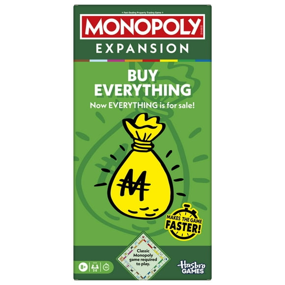 Juego de mesa Monopoly: Expansión Buy Everything para mayores de 8 años
