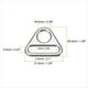 thumbnail image 4 of Ajustador de Hebilla Triangular, Ajuste de Anillo D Triangular con Abrazadera Giratoria de Varilla para Correas Correa para Mochila Escolar Correa A, 4 of 5