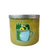 Bath & Body Works Sunlit Trails Scented 3 Wick Candle 14.5 oz