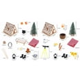 thumbnail image 3 of Miniature Wooden Paintable Tent Camping Scene Decoration Doll House Accessories Outdoor Scene Props Craft Project Kits, 3 of 9