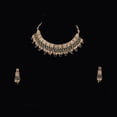 thumbnail image 3 of Traditional Artificial Imitation Jewellery Stylish Ethnic Designer Wear Meenakari Kundan Studded Gold Plated Choker Necklace set with Earrings (NRA CH 1088 B0 CPY), 3 of 4