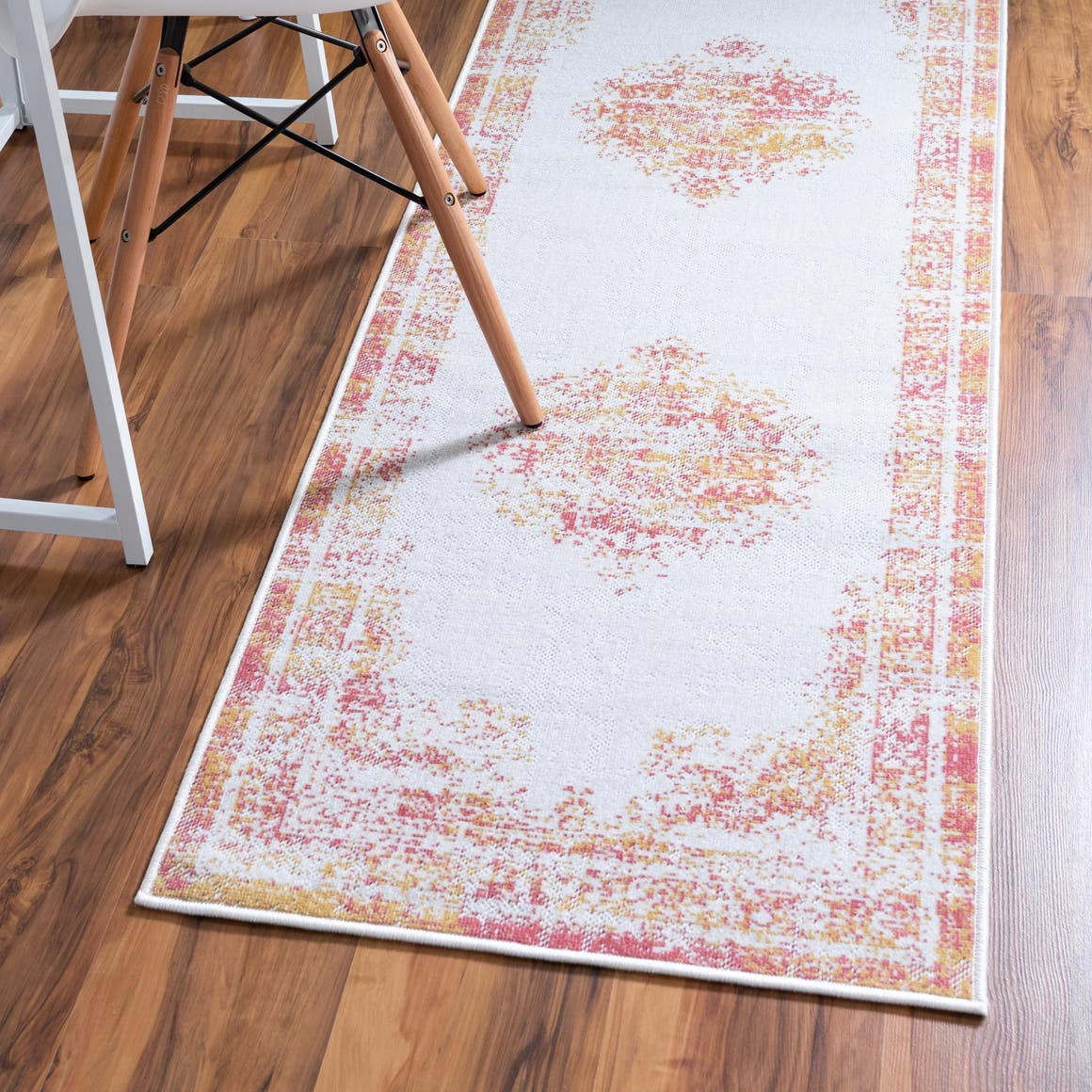 Rugs.Com Lucerne Collection Runner Rug ‚Äì 10 Ft Runner Ivory Low-Pile