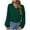 Green, variant on Christmas! Ohufall Womens Tops, Women's Fashion Casual Solid Color Long Sleeved Shirt With Bubble Sleeves Floral Hem Sleeve Clothing Fall Clothes