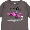 thumbnail image 4 of Inktastic Go Go Go Pink Racing Car Boys or Girls Long Sleeve Toddler T-Shirt, 4 of 5