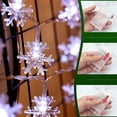 thumbnail image 5 of Lapalife 2 Pack Snowflake Christmas String Lights, 9.8Ft 20LEDs Battery Operated Waterproof Fairy Lights for Bedroom Party Home Christmas Tree Xmas Decor, 5 of 7