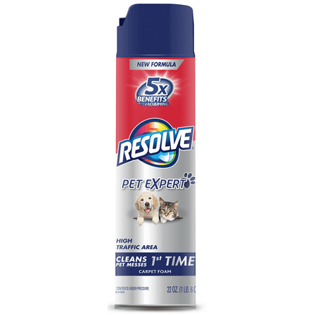 Resolve Pet High Traffic Carpet Foam, 22oz Can
