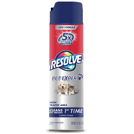 Resolve Pet High Traffic Carpet Foam, 22oz Can (Best Carpet Cleaner For Heavy Traffic Areas)