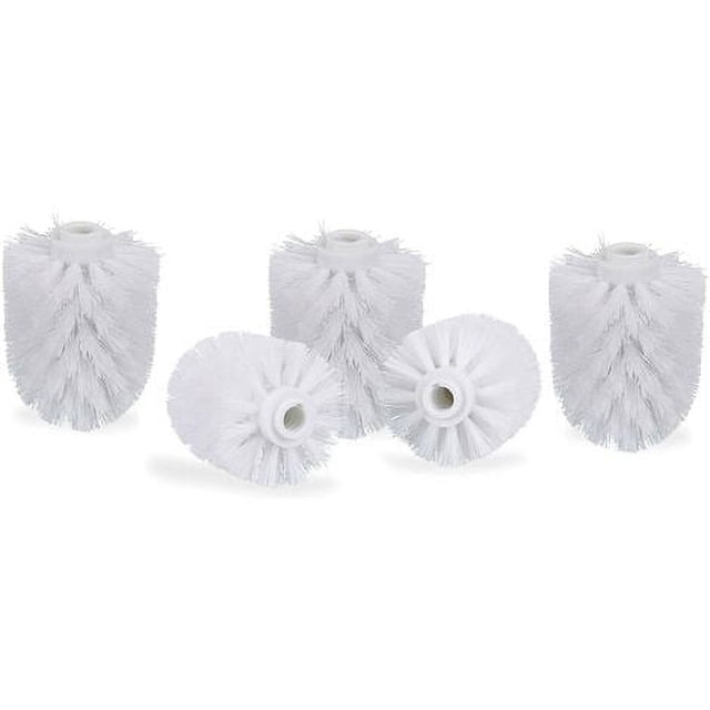 5 piezas de cabezal de cepillo de baño de repuesto blanco Cepillos de repuesto diámetro 8 cm