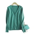 thumbnail image 1 of Sueter Mujer Moda Sweater Dama Abierto Botones Abrigo Ligero LOLE  Sueter, 1 of 4