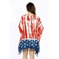 thumbnail image 2 of Riviera Sun American Flag Caftan / Caftans / Swimsuit Cover Up (USA with Stars on Bottom, Medium), 2 of 2