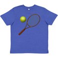 thumbnail image 3 of Inktastic Tennis Racket Ball Youth T-Shirt, 3 of 5
