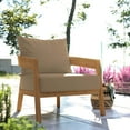 thumbnail image 3 of Modway Brisbane Teak Wood Outdoor Patio Armchair, 3 of 8