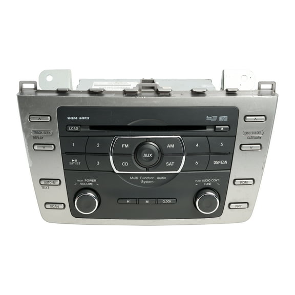 Restored 2009-10 Mazda 6 AM FM Radio 6 Disc CD Player MP3 Satellite Ready GS3N669RXD (Refurbished)