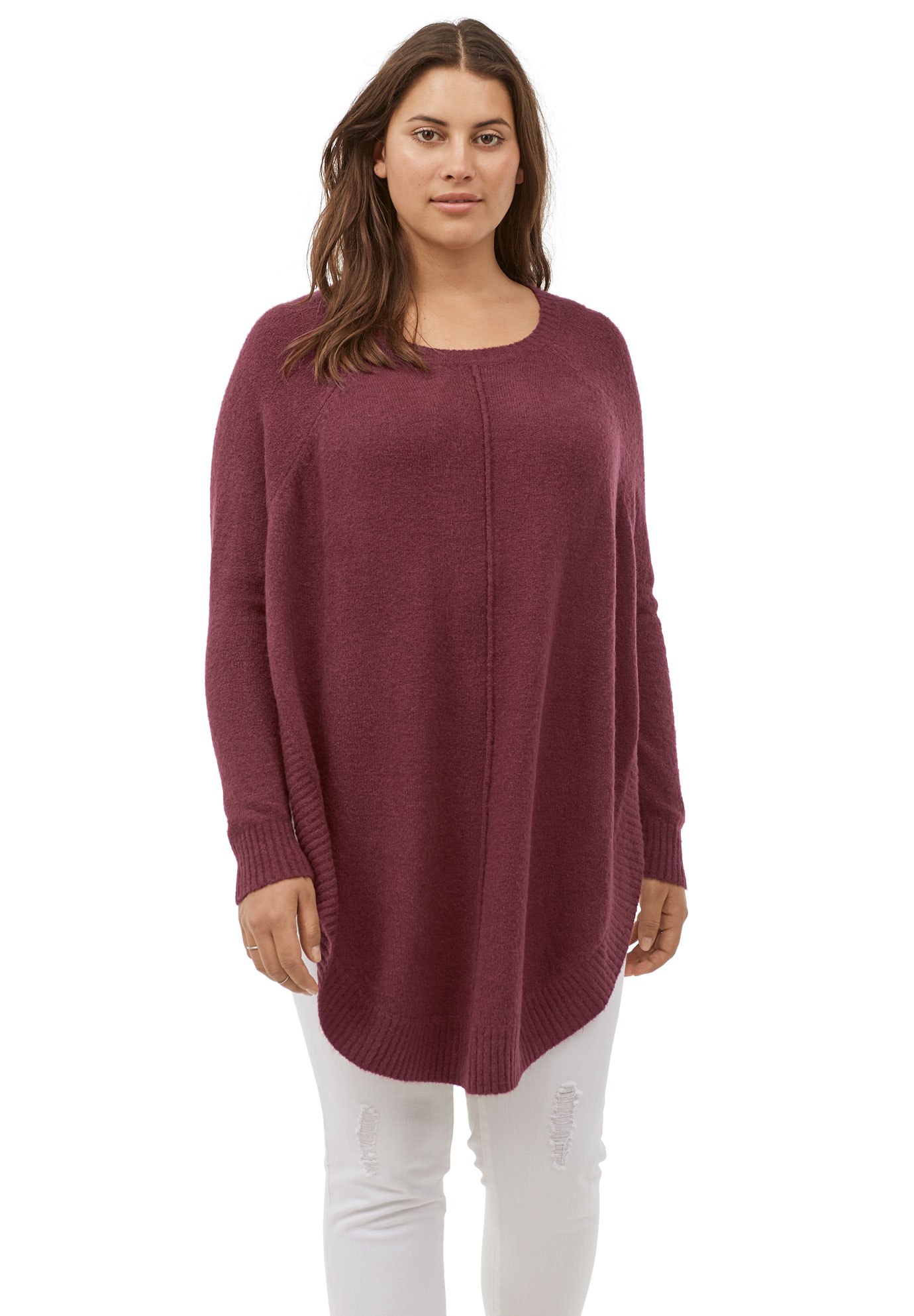 plus size poncho sweater