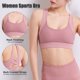 thumbnail image 5 of TFixol Sujetador deportivo para mujer con tirantes cruzados, Tops cortos acolchados de malla, transpirables, 5 of 8