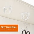 thumbnail image 2 of Soporte de barra orientable para montaje en pared, soporte para cortinas, sin taladros, soportes de fijación para cortinas, persianas, 2 pares, 2 of 6