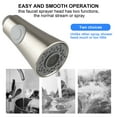thumbnail image 4 of Universal Pull Down Kitchen Faucet Sprayer Head Replacement Pull Out Kitchen Faucet Spray Head Bruhsed Nickel 2 Function Sprayer Aerated Flow Powerful Spray Water Saving, Brushed Nickel, 4 of 9