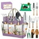 thumbnail image 1 of Juego de herramientas de jardinería Halilus de acero inoxidable de 9 piezas con bolsa, 1 of 8