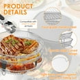 thumbnail image 5 of AEVXKHI 6PCS Stainless Steel Air Fryer Rack, 3 Layer Stackable Round Air Fryer Basket, Dehydrator Rack Fits 4.2-5.8 QT Air Fryer, 5 of 10