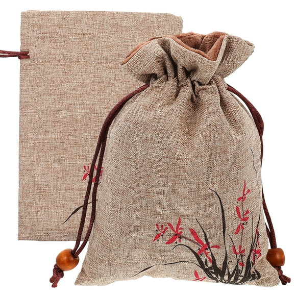 2 Pcs Sac Cadeau à Cordon Sac à Jouets Quotidien Sac de Rangement Cadeau Sac d'Emballage Cadeau