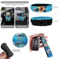 thumbnail image 6 of HUISEFOR Sea Turtle Car Seat Cover Full Set Breathable Scratch-Resistant 15 Packs Set Including Car Steering Wheel Cover, Belt Cover, Air Vent Storage Bag, Fit for Most Sedans SUVs, 6 of 7