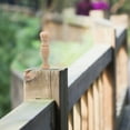 thumbnail image 1 of CTIRCHIU 10Pcs Deck Railing Baluster Khaki Wood Spindles For Courtyards 7.2x1.8x1.8in, 1 of 6