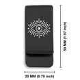 thumbnail image 2 of Stainless Steel Nazar Evil Eye Good Luck Charm Classic Slim Money Clip Credit Card Holder, 2 of 2