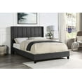 thumbnail image 4 of Topline Home Furnishings Upholstered Platform Bed in Dark Grey, 4 of 6