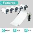 thumbnail image 3 of NineLeaf 5 Rolls Compatible for Brother DK-1241 4 in x 6 in Die-Cut Large Shipping Labels, 200 Labels Per Roll, 3 of 7