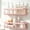 Pink, variant on No Drill Stainless Steel Shower Caddy 2 Pack Rustproof Bathroom Shelf with Hooks
