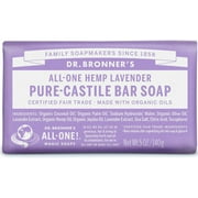 Dr. Bronner's Magic Soaps Pure-Castile Soap, All-One Hemp Lavender 5 oz (Pack of 4)