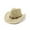Beige, variant on Shadoumai Cowgirl Hat for Women Men Western Cowboy Hat Woven Hollow Out Wide Brim Sun Hat with Chin Strap
