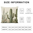 thumbnail image 5 of GOSMITH  Ink Painting Watercolor Grey Cactus Summer Home Sofa Chair Bed Decoration Lumbar Pillowcase  Decorative Throw Pillow Cover Case Rectangular, 5 of 5