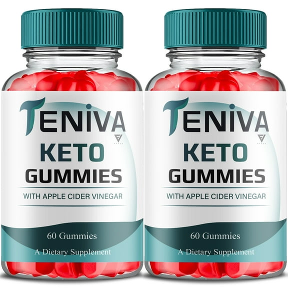 (2 Pack) Teniva Advanced Keto Gummies, Teniva Premium Keto ACV Health Support Formula (120 Gummies)