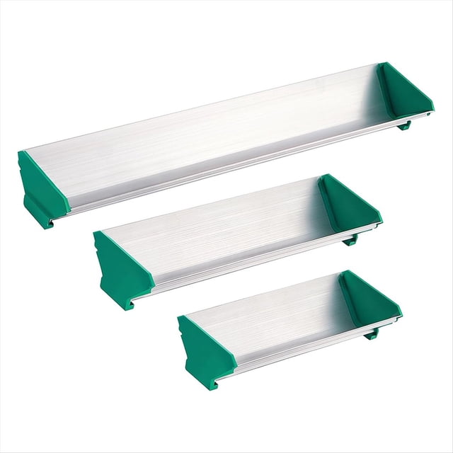3 Piezas 8pulgada 10pulgada 16pulgada Dual Edge Emulsión de Aluminio Scoop Coater para Herramienta de Recubrimiento de Serigrafía, 3 Tamaños