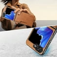 thumbnail image 5 of For Samsung Galaxy Z Flip 7 Wallet Phone Case,2-in-1 Magnetic Detachable Card Holder,Compatible with Mag-Safe,With Card Slots,Kickstand,PU Leather Anti-Drop Shockproof Phone Case,Brown, 5 of 7