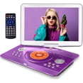 thumbnail image 1 of Reproductor de DVD portátil HotHat 14.1" HD giratorio, batería de 5000 mAh, 1 of 7
