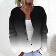 thumbnail image 1 of LOVZFMLL Cardigan for Women Ladies' Casual Printed Knitted Cardigan With Button Up Jacket And Top, 1 of 5