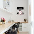 thumbnail image 5 of Fashion Pink Bathroom Decor Wall Art Pink Flower Perfume Pictures Canvas Wall Art Modern Black White Striped Motivational Quetos Girly Makeup Room Framed Artwork Painting Wall Decor For Bedroom 8"X10", 5 of 6