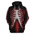 thumbnail image 3 of Sudadera con capucha con estampado 3D de calavera y esqueleto para hombre, ropa divertida de manga larga, estilo callejero, holgada, para Halloween, 3 of 5