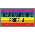 thumbnail image 1 of New Hampshire Pride Flag License Plate Tag Vanity Novelty Metal | UV Printed Metal | 6-Inches By 12-Inches | Car Truck RV Trailer Wall Shop Man Cave | VLP665, 1 of 1
