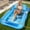 Clear Blue, variant on Inflatable Tanning Pool Lounger Float with Sprinkler, 81" x 53" Pool Floats Adult with Pillow, all in one Suntan Tub Raft Floatie with Drink Holder Sunbathing Water Lounge (Clear Blue)