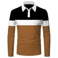 thumbnail image 4 of Ketyyh-chn99 Mens Polo Shirt Long Sleeve Collared Shirts Button Polos for Men Fall Clothes Fashion Sweatshirts N,M, 4 of 4