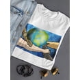 thumbnail image 3 of World Support T-Shirt Women -Wilfred Hildonen Designs, Female Large, 3 of 4