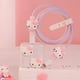 thumbnail image 1 of Sanrio Hellokittys My Melody Kuromi Kawaii cargador Usb gestión de cables lindos dibujos animados 3D organizador de cables Protector de Cable de carga, 1 of 4